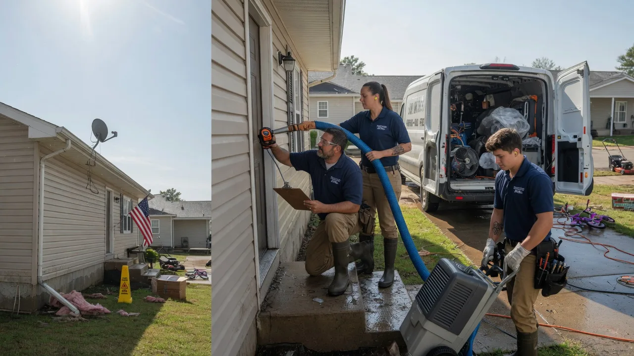 Ceiling Water Damage Restoration in Hustle, VA near me